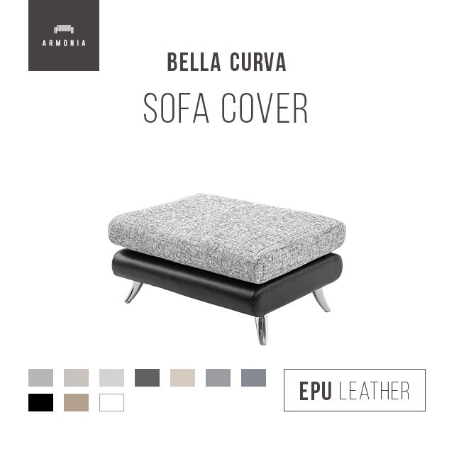 Bella curva オットマン専用 ソファカバー EPUレザー ペット耐久生地